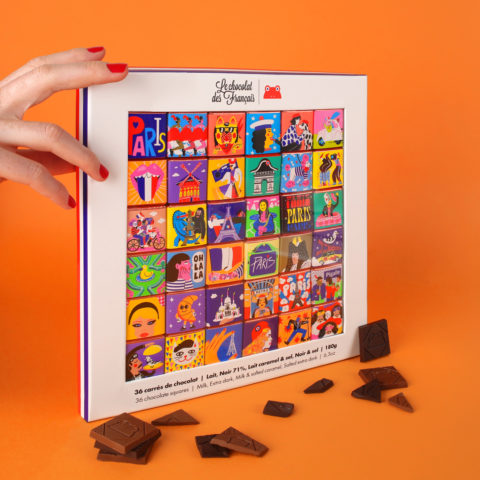 Coffret 36 carrés - Chocolat des Français