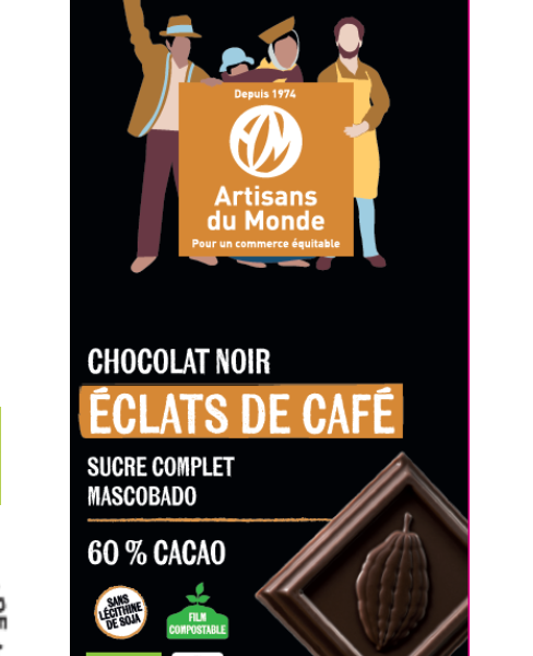 Tablette Chocolat Noir Clats De Caf G Boutique