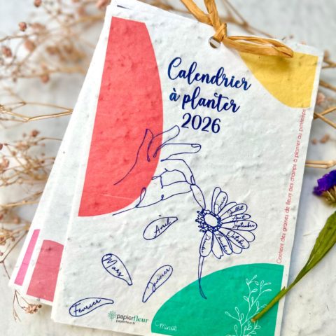 Calendrier à planter 2026 - Mains et fleurs