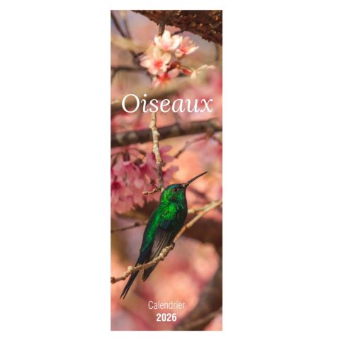 Calendrier long "Oiseaux" - 2026