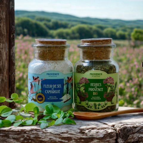 Coffret fleur de sel de camargue et Herbes de Provence