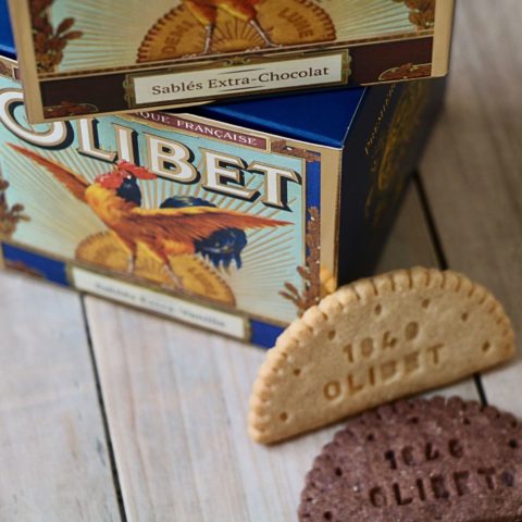 Duo de biscuits demi-lune : extra vanille & chocolat
