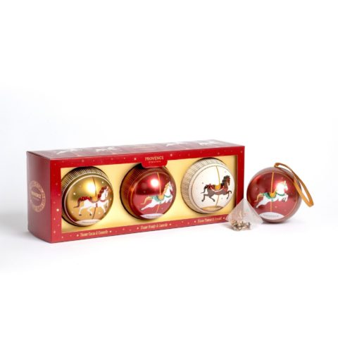 Lot de 3 boules de tisanes de Noël