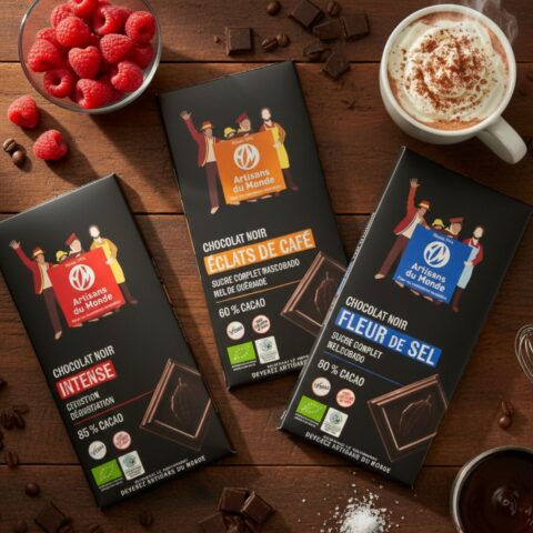 Lot de 3 tablettes de chocolat