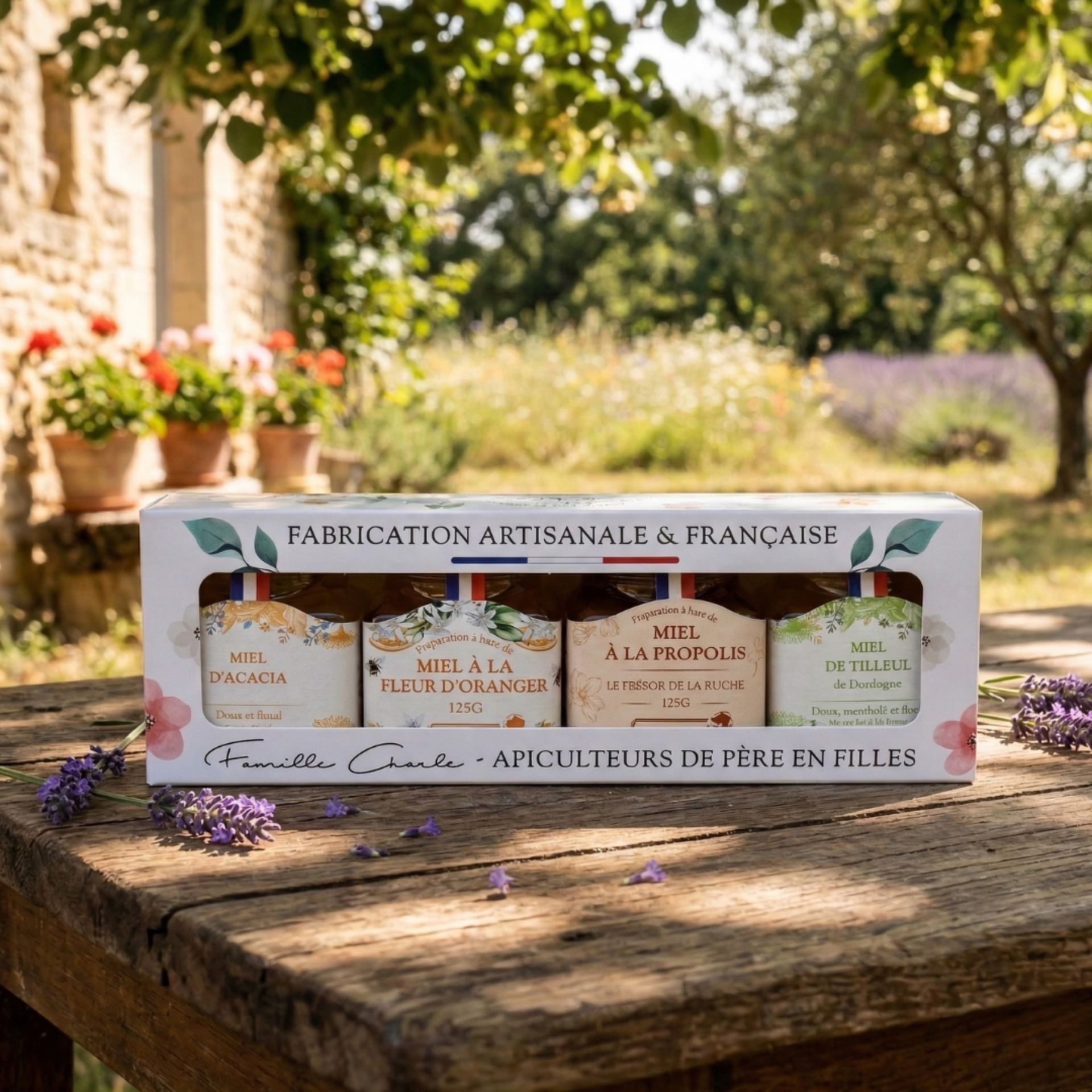 Coffret gourmand de 4 miels