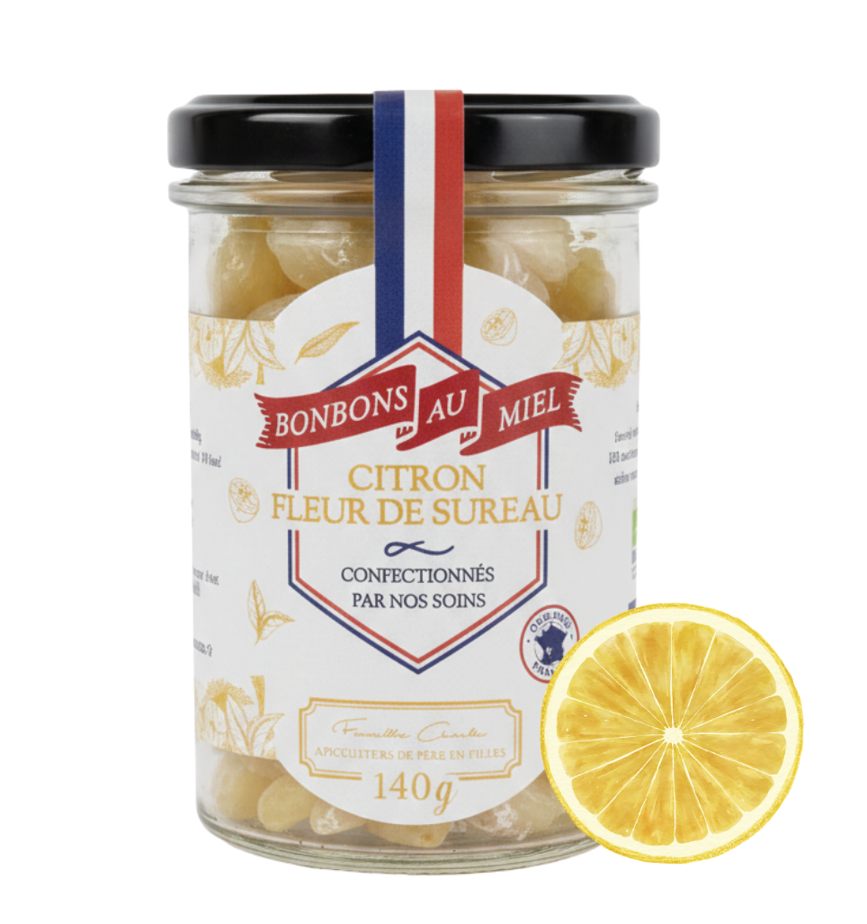 Bonbons : citron-sureau